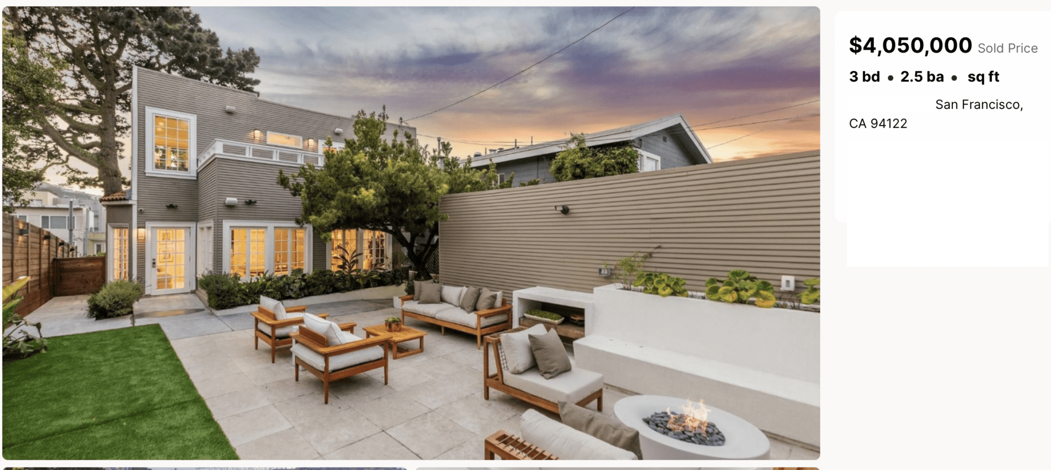 Real estate frenzy price point to avoid - backyard of $4,050,000 home