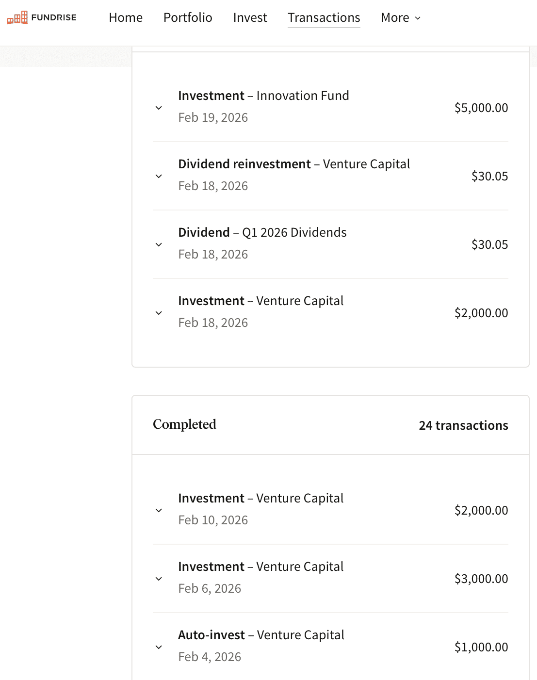 Financial Samurai VCX purchases pre-listing in February 2026