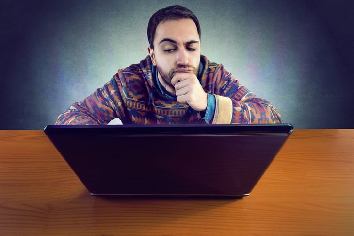 Man worried about computer privacy